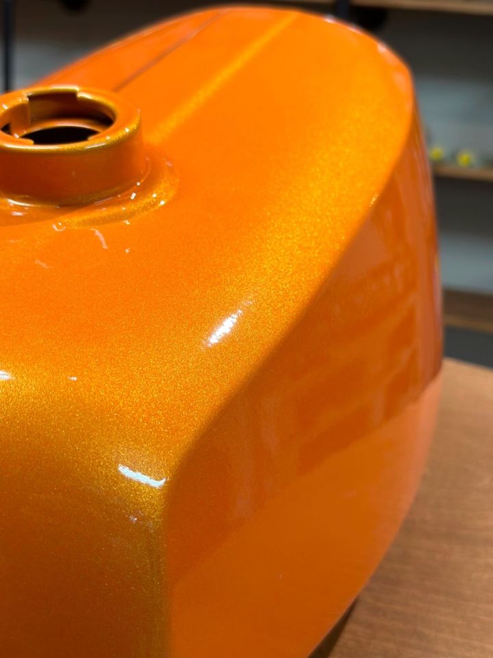 Tankset passend Simson S51 S50 Pulverbeschichtet Illusion Orange