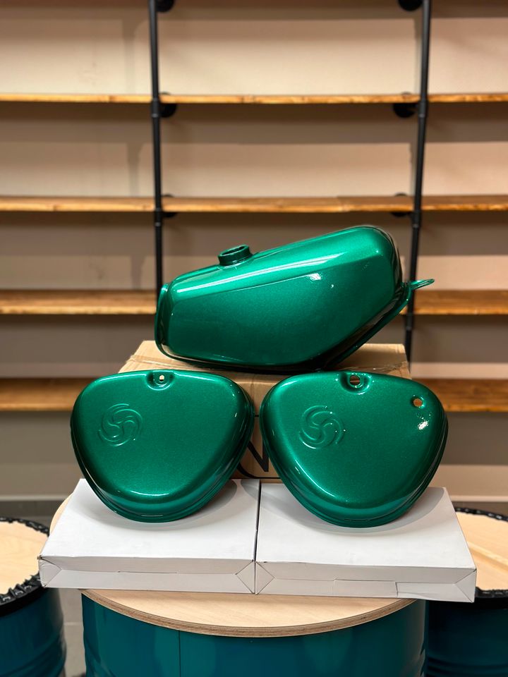 Tankset passend Simson S51 S50 Pulverbeschichtet Illision Green