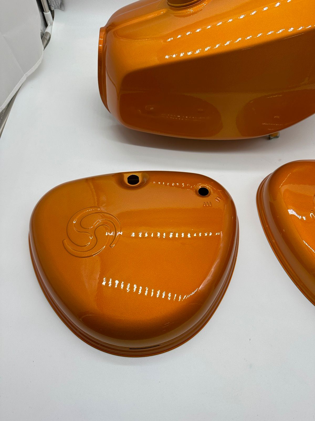 Tankset passend Simson S51 S50 Pulverbeschichtet Orange Metallic