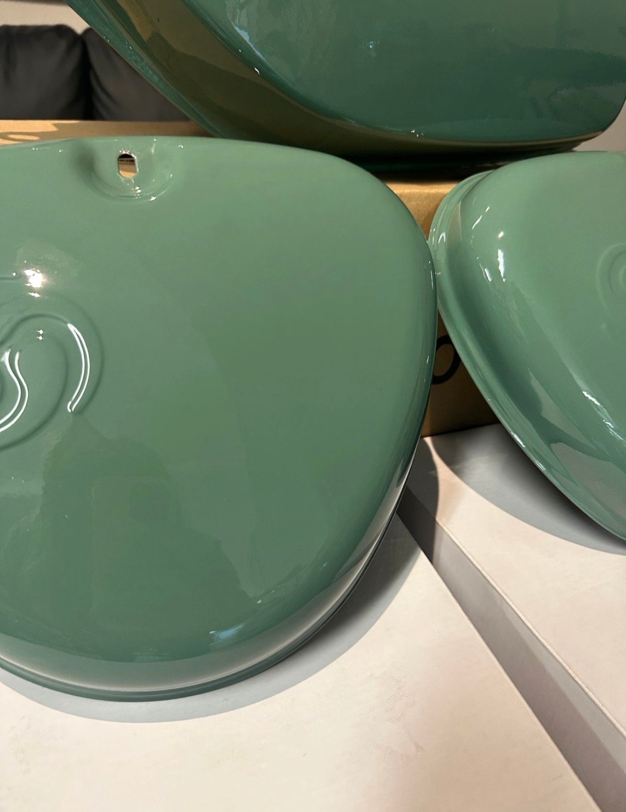 Tankset passend Simson S51 S50 Pulverbeschichtet Grau Grün