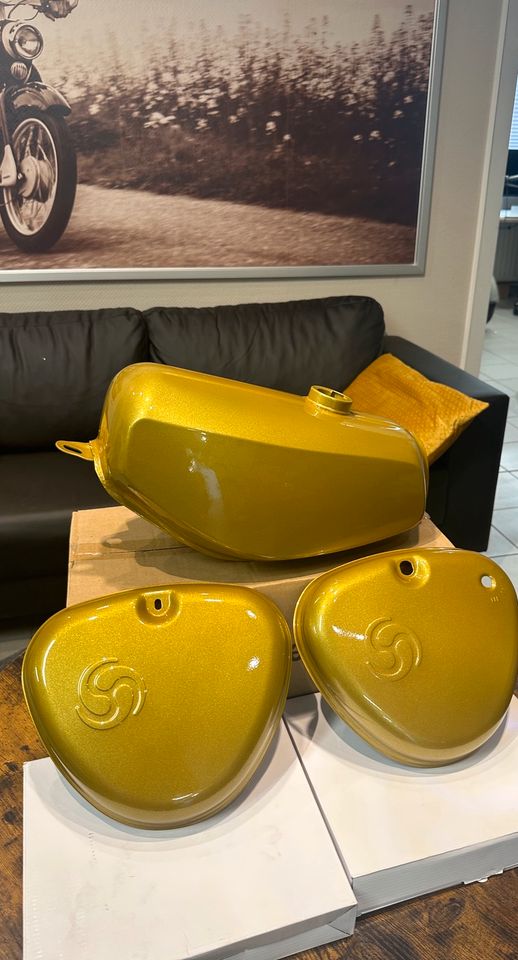 Tankset passend Simson S51 S50 Pulverbeschichtet Illusion Dorado