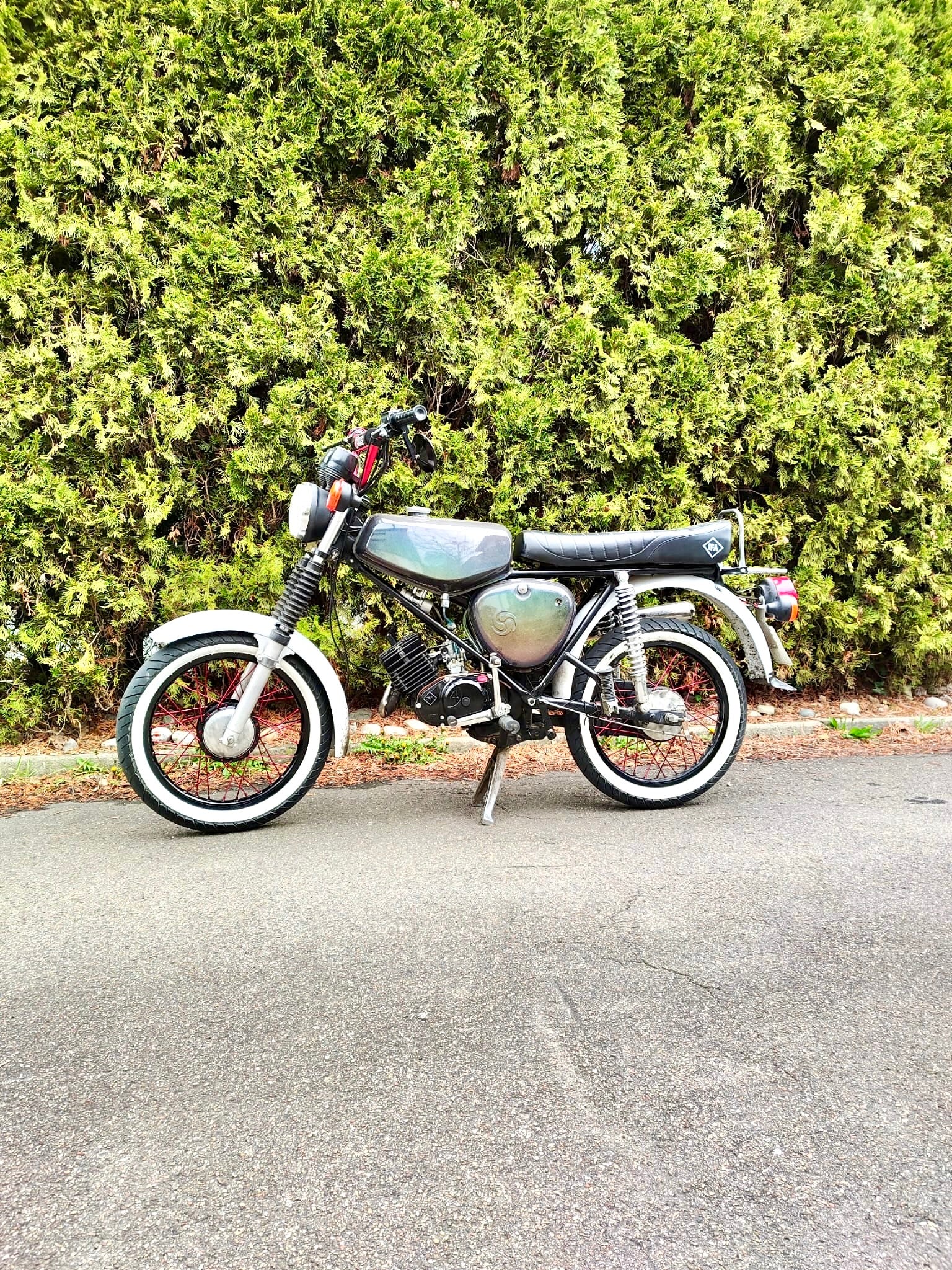 Simson S51 S50 Tankset Sandstrahlen und Pulverbeschichten vom Kunden