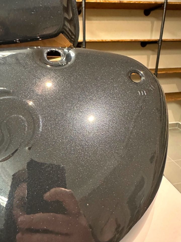 Tankset passend Simson S51 S50 Pulverbeschichtet Schwarz Metallic